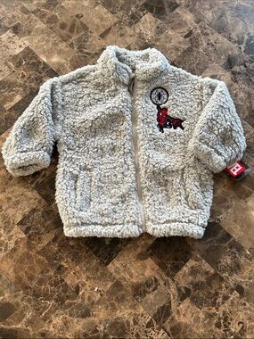 NWT 🆕 Marvel Spiderman Kids Plush Zip-Up Jacket with Spider Patch - 24 months